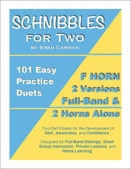 Schnibbles for Two: 101 Easy Flex Duets for Band (F Horn) P.O.D. cover Thumbnail